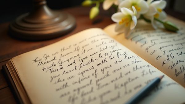 Écrire une lettre de condoléances pour un cousin endeuillé